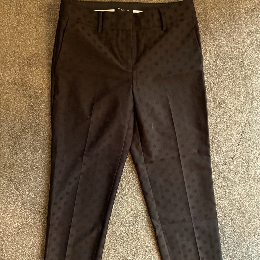 Like new black, polka dot, Ann Taylor dress pants!